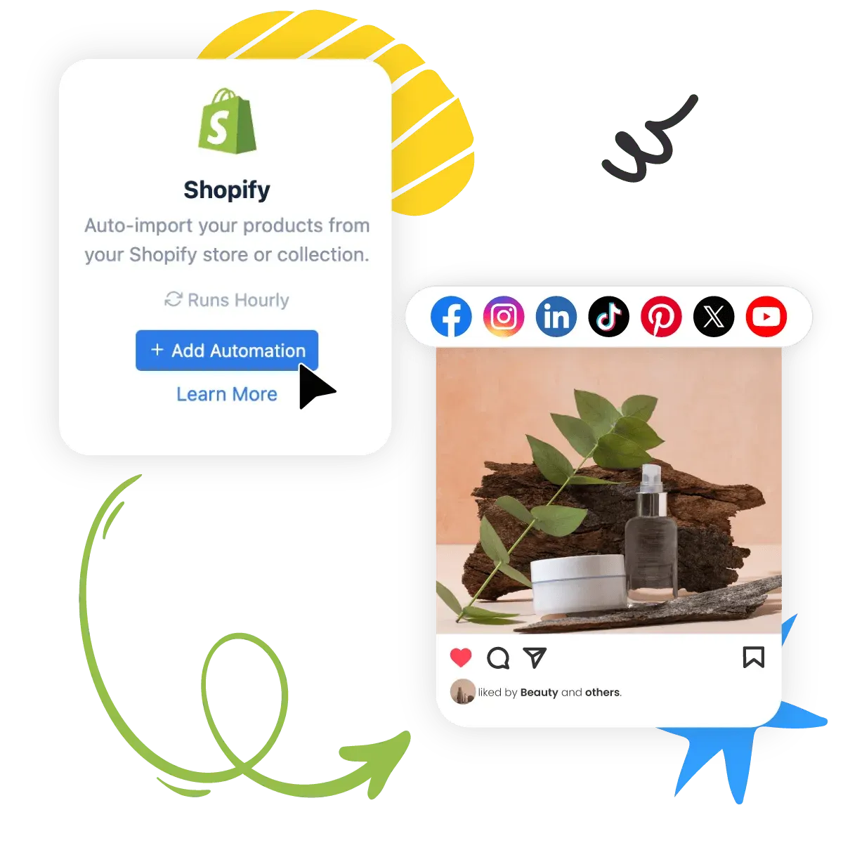 Nuelink Shopify automation setup screen